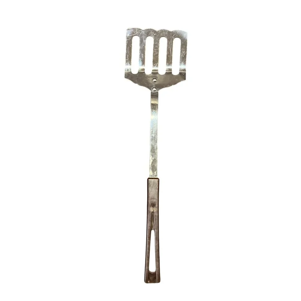 Two Vintage Kitchen Utensils Used Spatula Skimmer